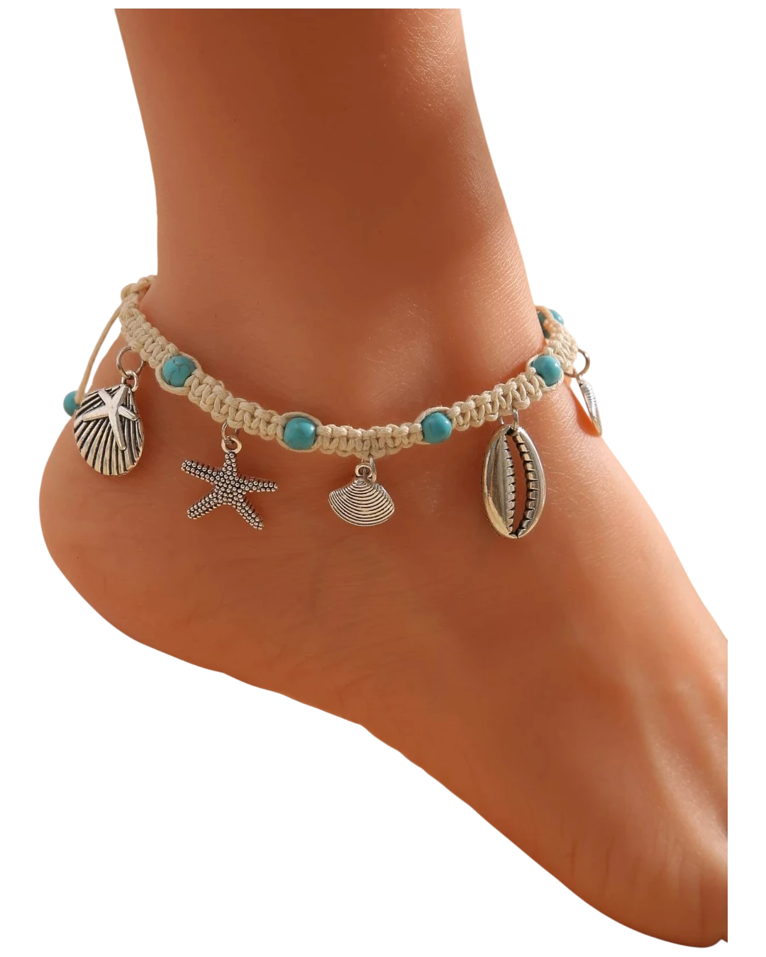 an.21027 Βραχιόλι ποδιού ethnic boho - Image 1