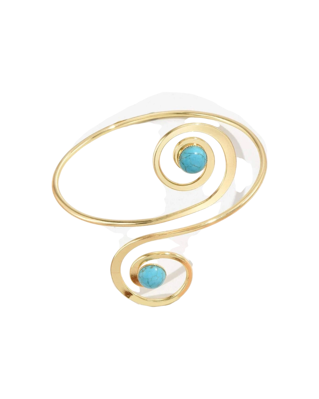 an.21028 Βραχιόλι μπράτσου με τυρκουάζ ethnic boho - Image 1