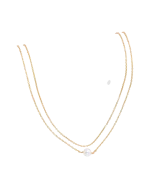 Αλυσίδα σώματος διπλή με πέρλα boho