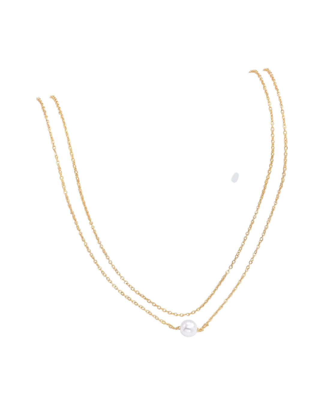 _an.21036 Αλυσίδα σώματος διπλή με πέρλα boho - Image 1
