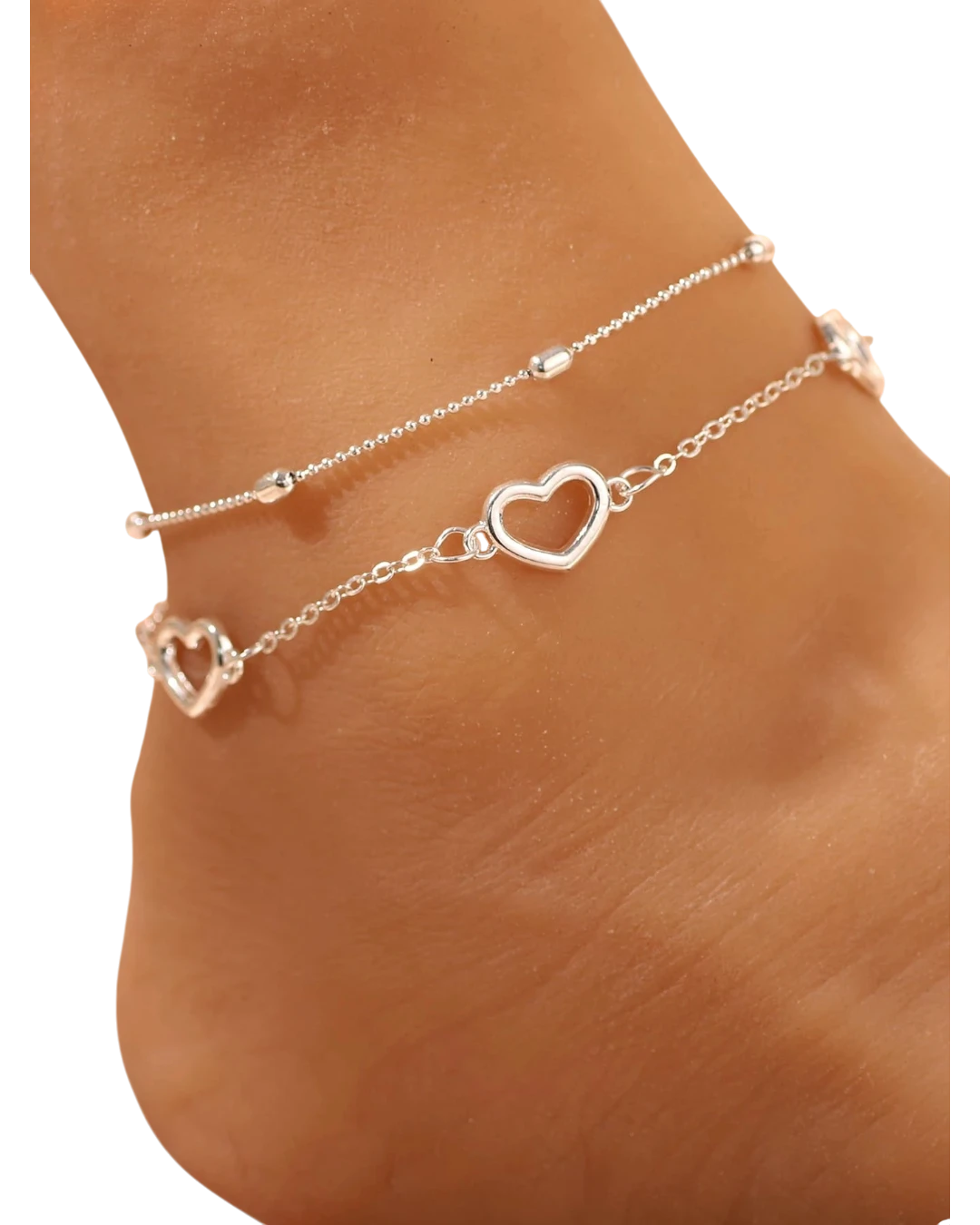 an.21038 Βραχιόλι-αλυσίδα ποδιού διπλή boho - Image 1