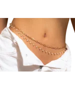 Αλυσίδα μέσης διπλή με περλίτσες boho - Image 2