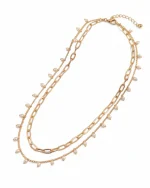 Αλυσίδα μέσης διπλή με περλίτσες boho