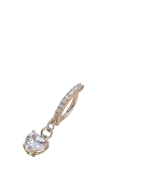 Σκουλαρίκι αφαλού “καρδιά” με στράς