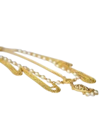 Αλυσίδα κεφαλιού με περλίτσες και στράς ethnic boho - Image 3