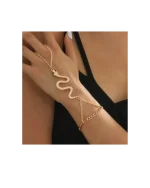 Βραχιόλι-δαχτυλίδι slave bracelet ethnic boho “φίδι” - Image 3