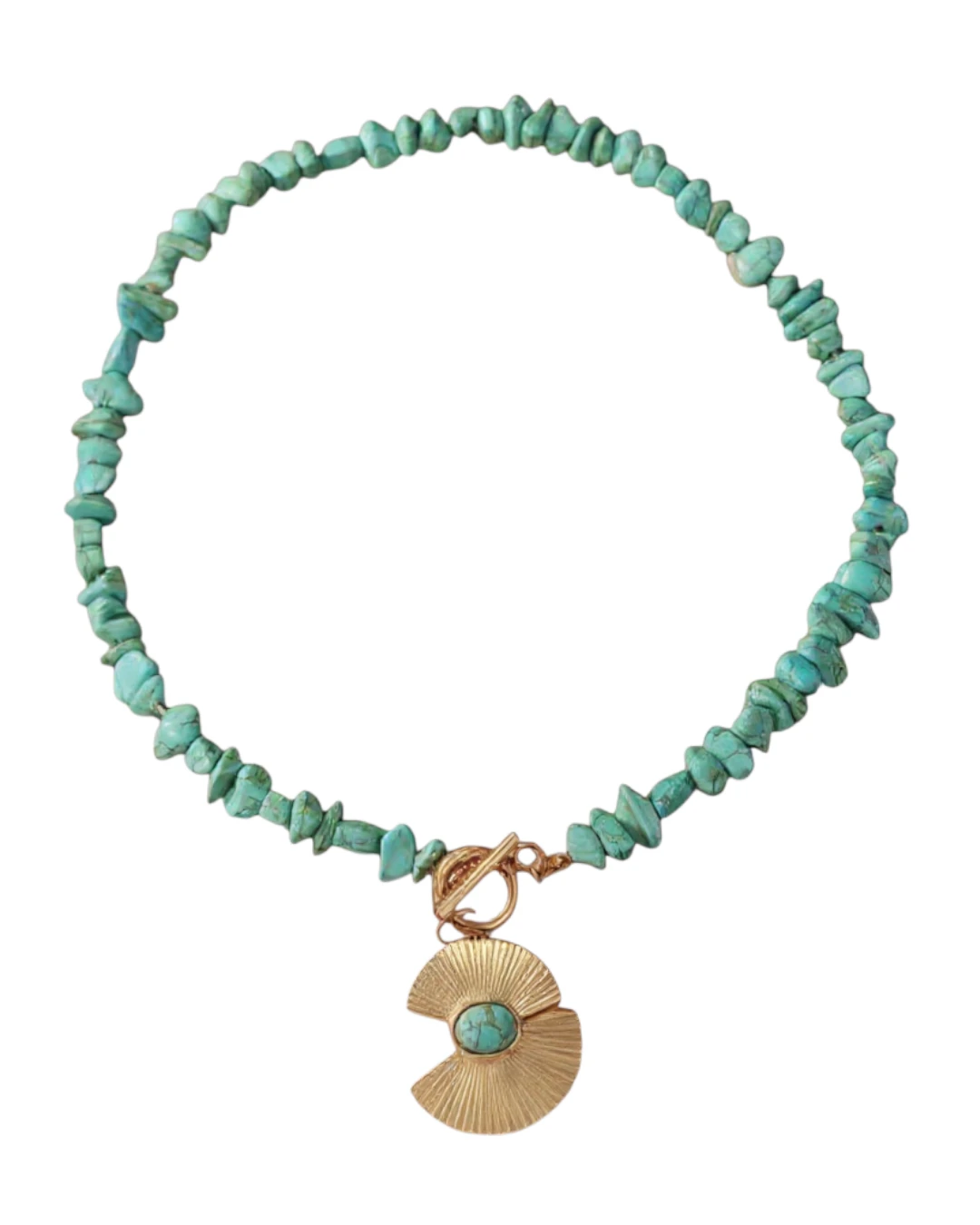 an.21158 Κολιέ με τυρκουάζ - Image 1