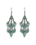 Σκουλαρίκια μπρονζέ ethnic boho - Image 2