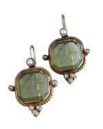 Σκουλαρίκια σε στύλ ρετρό με περλίτσες