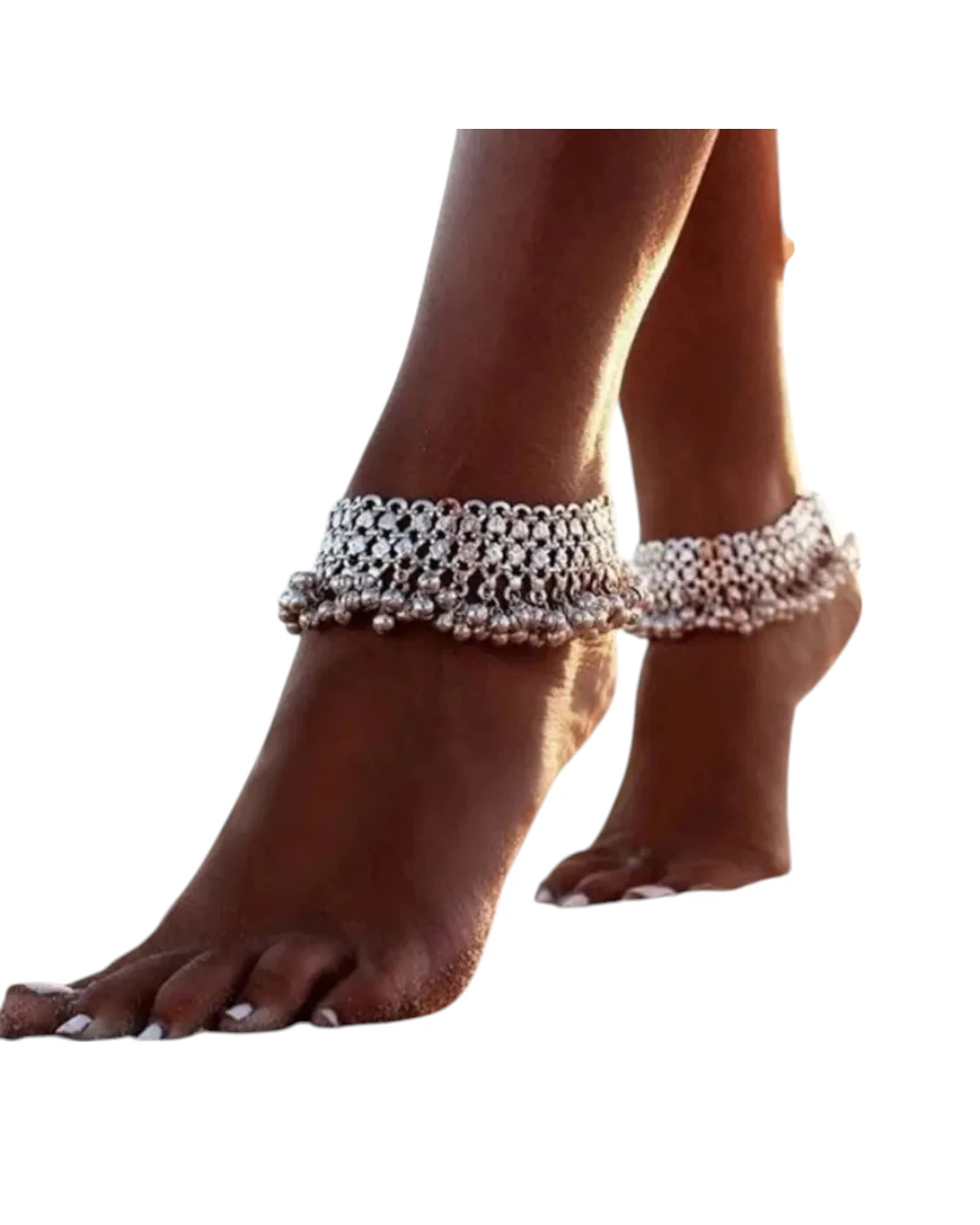 an.22364 (1) Βραχιόλι αλυσίδα ποδιού ethnic boho - Image 1