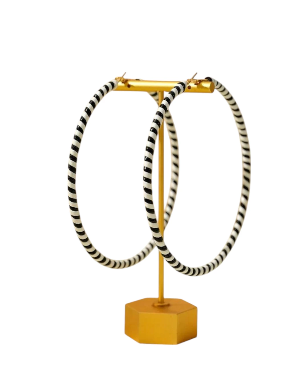 an.22366 (1) Σκουλαρίκια-κρίκοι απο PU δέρμα - Image 1