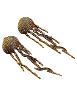 Σκουλαρίκια bronze “μέδουσα” boho - Image 2