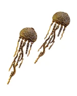 Σκουλαρίκια bronze “μέδουσα” boho - Image 3