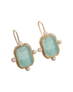 Σκουλαρίκια σε στύλ ρετρό με περλίτσες