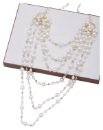 Κολιέ σετ με τα σκουλαρίκια του με πέρλες - Image 3