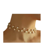 Κολιέ-choker με πέρλες - Image 3