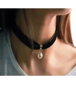 Κολιέ-choker με πέρλα - Image 3