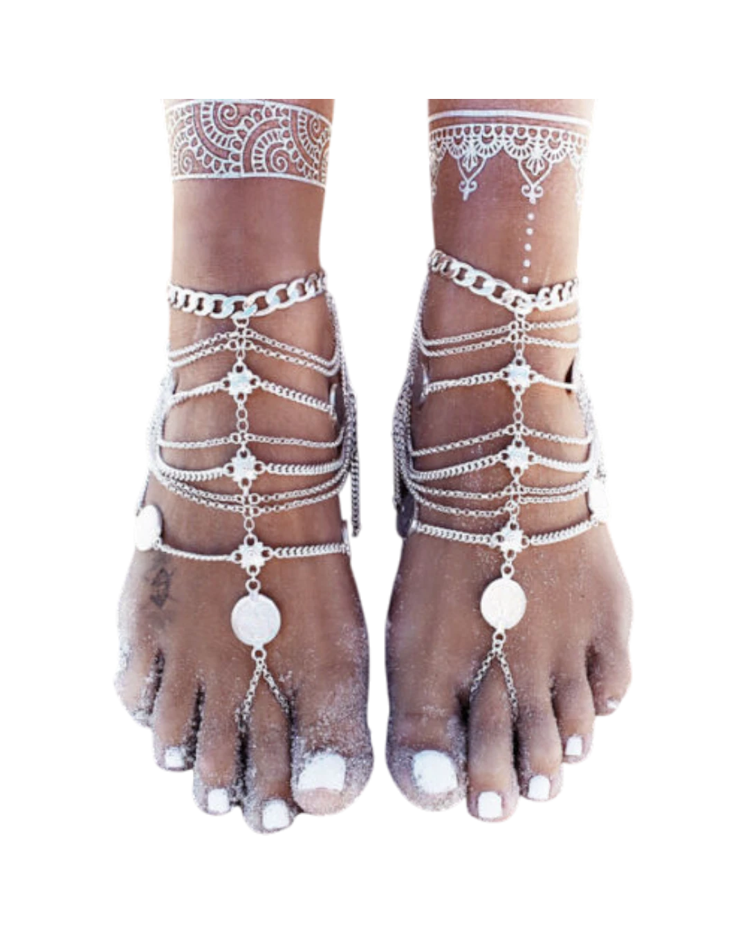 an.525 Βραχιόλι -αλυσίδα ποδιού έθνικ-boho - Image 1